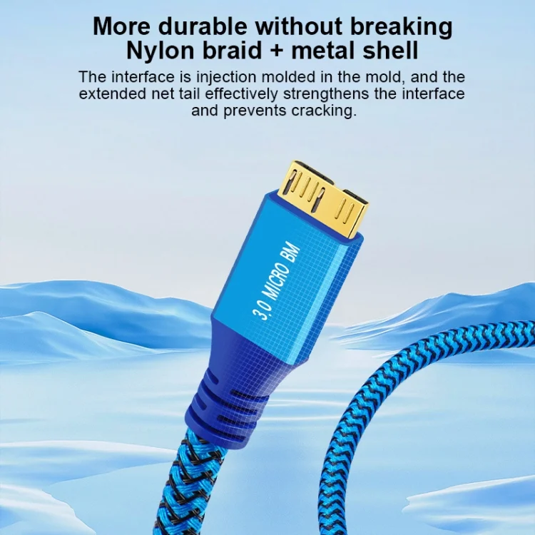 EDA006542701A_5.webp USB 3.0 Male To Micro USB 3.0 Male Braided Cable - Image 6