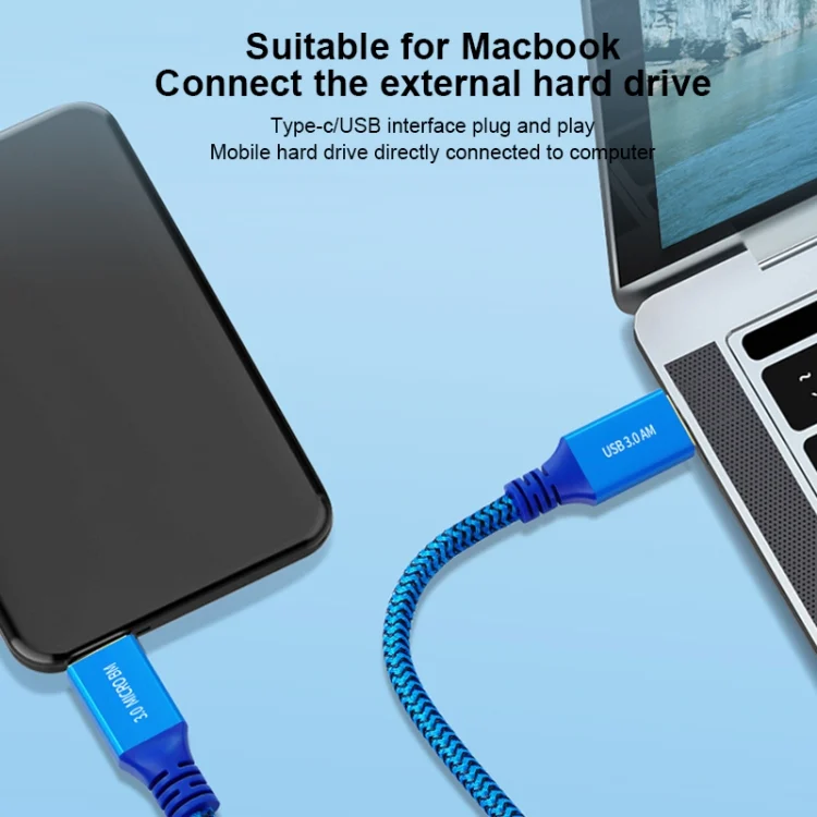 EDA006542701A_6.webp USB 3.0 Male To Micro USB 3.0 Male Braided Cable - Image 7