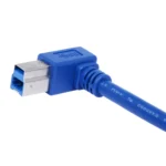 USB 3.0 A Male to B Male 90 Degree Connector Cable for Printer / Hard Disk, Length: 1m - Image 2
