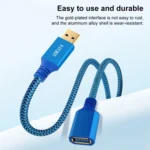 Printer / Hard Disk USB 3.0 Male to Female Extension Cable - Image 3