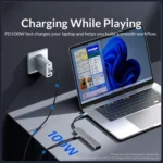 ORICO DHF-4C 4 in 1 USB-C / Type-C Interface Multifunctional Docking Station HUB - Image 5