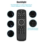 G7V Pro 2.4GHz Fly Air Mouse LED Backlight Wireless Keyboard Remote Control with Gyroscope for Android TV Box / PC, Support Intelligent Voice - Image 7