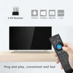 G21 2.4GHz Fly Air Mouse LED Backlight Wireless Keyboard Remote Control with Gyroscope for Android TV Box / PC, Support Intelligent Voice - Image 4