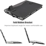 Leather Laptop Shockproof Protective Case With Stand - Image 3