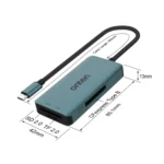 Onten C11 3 in 1 USB-C / Type-C to CFepress Type-B & SD & TF Card Reader - Image 6
