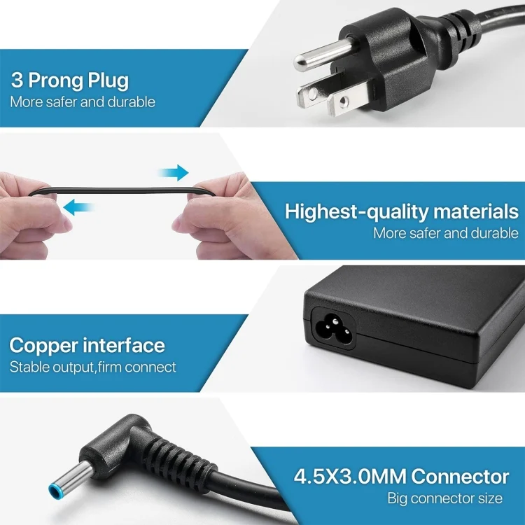 EDA0066279_B4.webp 150W 19.5V 7.7A Laptop Notebook Power Adapter For HP 4.5 x 3.0mm - Image 5