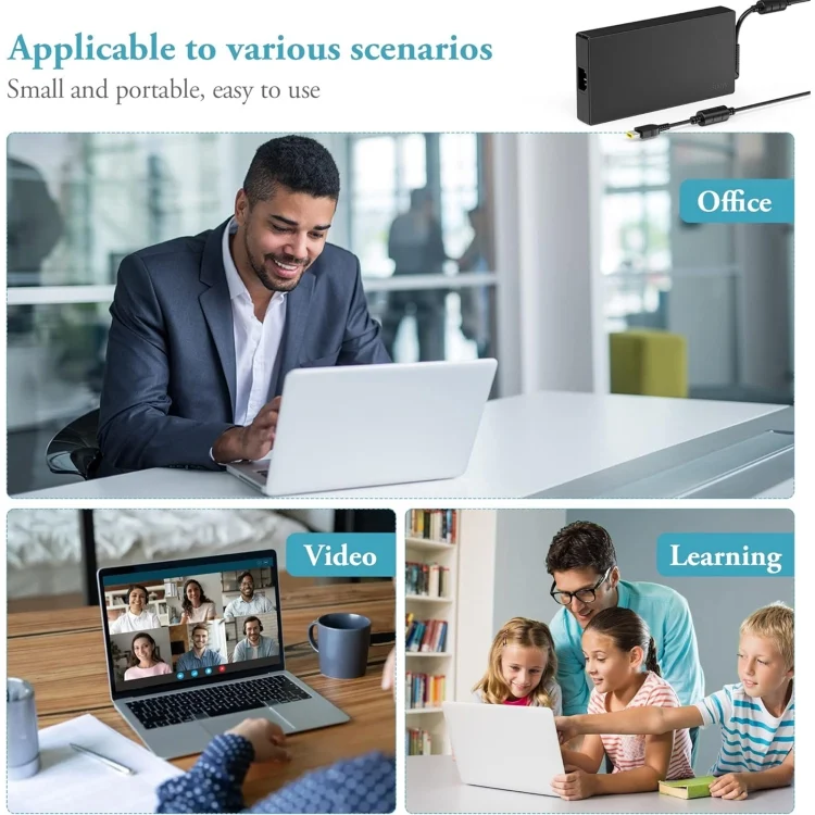 EDA0066312_B7.webp 300W 20V 15A Laptop Notebook Power Adapter For Lenovo Big Square USB - Image 8