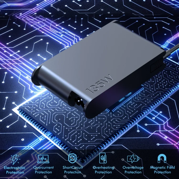 EDA0066315_B5.webp 135W 20V 6.75A Laptop Notebook Power Adapter For Lenovo Big Square USB - Image 6