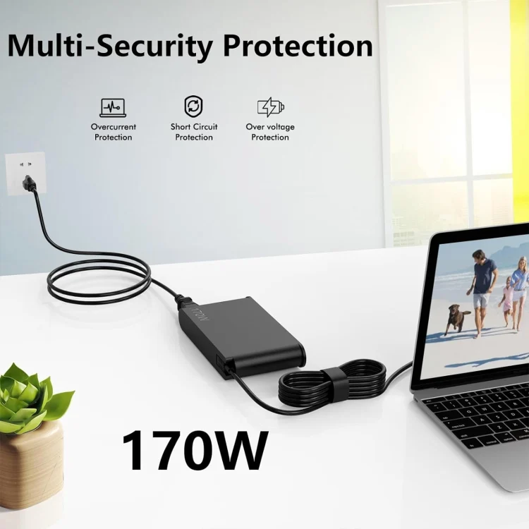 EDA0066317_B6.webp 170W 20V 8.5A Laptop Notebook Power Adapter For Lenovo Big Square USB - Image 7