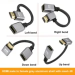 HDMI Male to Female 4K UHD Extension Cable Computer TV Adapter, Length: 20cm - Image 2