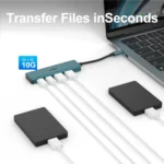 Onten UC622 10Gbps USB-C / Type-C to 2 x USB + 2 x USB-C / Type-C 4 in 1 HUB Docking Station - Image 3