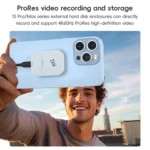 YCE-V195B USB-C / Type-C Female to M.2 NVMe SSD Magnetic Hard Drive Enclosure - Image 4