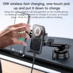 Yesido C307 15W Suction Cup Car Wireless Charging Holder - Image 3