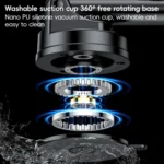 Yesido C307 15W Suction Cup Car Wireless Charging Holder - Image 7