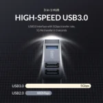 ORICO MINI-U32L 3 in 1 USB Aluminum Alloy Mini HUB Adapter - Image 6