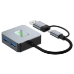 BYL-2320 4 in 2 USB + USB-C / Type-C to USB 3.2 4 Port HUB Adapter - Image 2