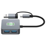 BYL-2320 4 in 2 USB + USB-C / Type-C to USB 3.2 4 Port HUB Adapter - Image 3