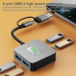 BYL-2320 4 in 2 USB + USB-C / Type-C to USB 3.2 4 Port HUB Adapter - Image 4