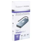 BYL-2318 9 in 1 USB-C / Type-C to USB3.0+Type-C+1000M Ethernet+HDTV+SD / TF Dual Card Slot Docking Station - Image 7