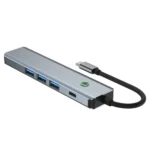 BYL-2319 5 in 1 USB-C / Type-C to USB3.0+USB-C / Type-C+HDTV Multi-function Docking Station - Image 2
