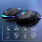 ONIKUMA CW917 RGB 4800DPI Dual Mode Wired + 2.4GHz Wireless Mouse - Image 6