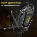 ONIKUMA X13 RGB Colorful Lighting Wired Gaming Headset with Microphone - Image 5