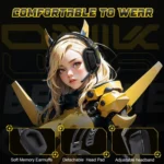 ONIKUMA X13 RGB Colorful Lighting Wired Gaming Headset with Microphone - Image 8