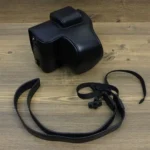 Full Body Leather Camera Case Bag with Strap - Image 2