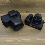 Full Body Leather Camera Case Bag with Strap - Image 4