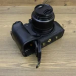 Full Body Leather Camera Case Bag with Strap - Image 5