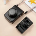 Full Body Leather Camera Case Bag with Strap