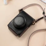 Full Body Leather Camera Case Bag with Strap - Image 8