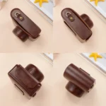 Full Body Leather Camera Case Bag with Strap - Image 4