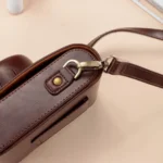Full Body Leather Camera Case Bag with Strap - Image 5