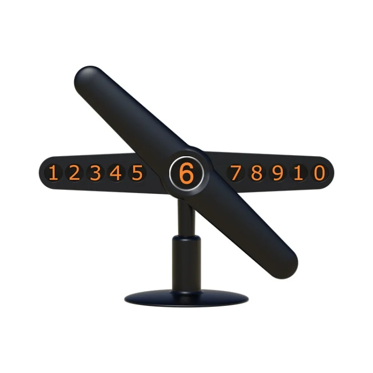 3R-2167 Creative Windmill Rotating Hidden Temporary Car Parking Card