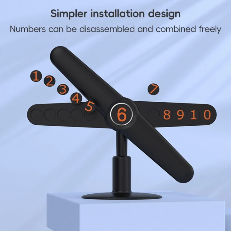 EDA006909701A_3.webp 3R-2167 Creative Windmill Rotating Hidden Temporary Car Parking Card - Image 4