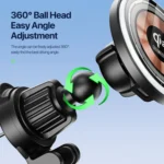 V5 15W Qi2 Air Outlet Car Transparent Magnetic Wireless Charging Holder - Image 8