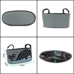 Car Baby Storage Bag Electromobile Bicycle Cart Storage Bag Hanging Bag with Cover - Image 5