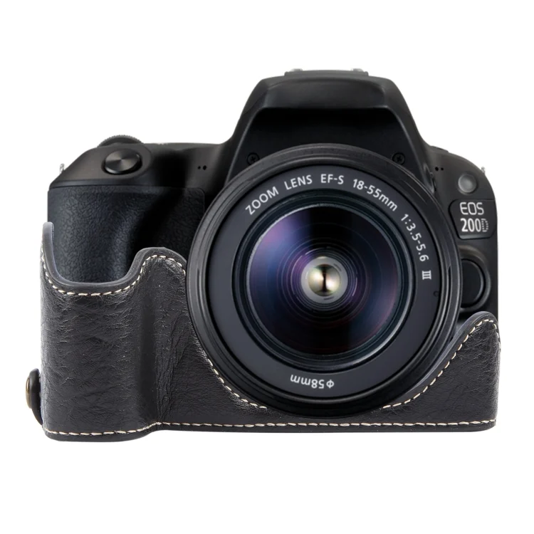 Buffalo Texture PU Leather Camera Half Case Base
