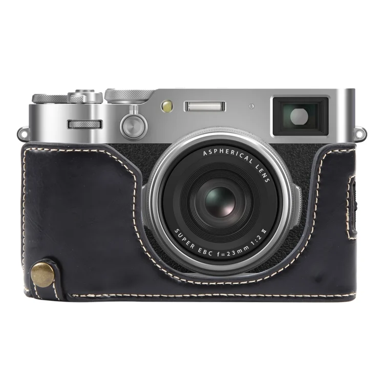 Glossy PU Leather Camera Half Case Base