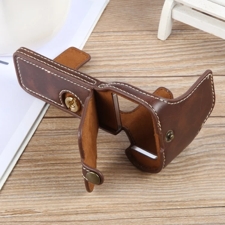 EDA006956401A_4.webp Glossy PU Leather Camera Half Case Base - Image 5