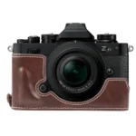 Glossy PU Leather Camera Half Case Base