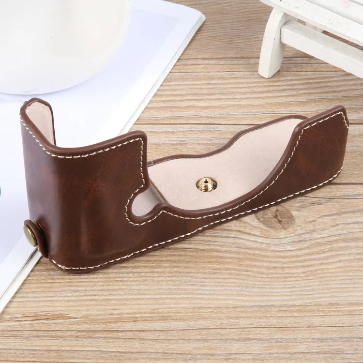 EDA006956501A_1.webp Glossy PU Leather Camera Half Case Base - Image 2