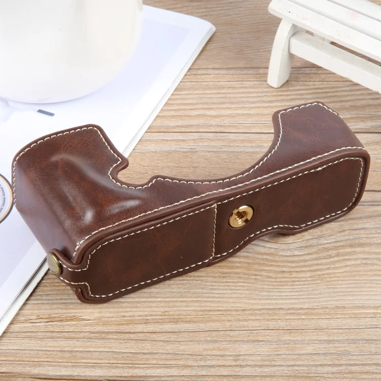 EDA006956501A_3.webp Glossy PU Leather Camera Half Case Base - Image 4