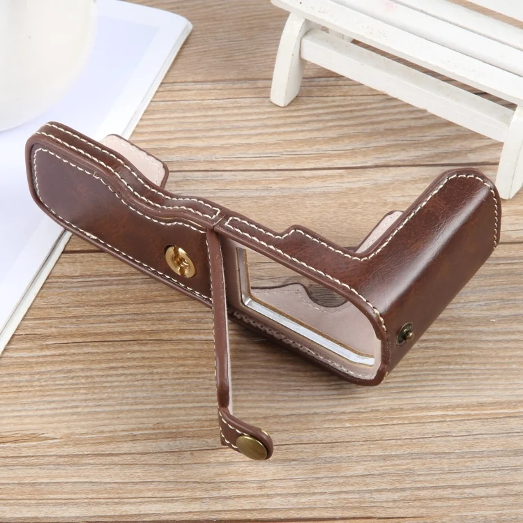 EDA006956501A_4.webp Glossy PU Leather Camera Half Case Base - Image 5