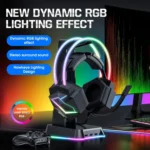 ONIKUMA X20 RGB Colorful Head-mounted Wired Gaming Earphone, Length: 1.8m - Image 5