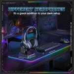 ONIKUMA X31 USB /  3.5mm Wired RGB Light Gaming Headset with Mic, Cable length: 2.2m - Image 8