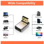 8K 60Hz PD1.4 Male Displayport to Female Displayport Adapter Converter - Image 3