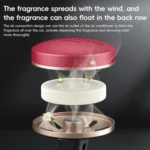 WEKOME WT-CA07 K-Captain Genuine Leather Solid Car Aroma Diffuser - Image 4