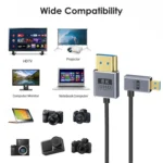 60cm Coaxial Micro HDMI to HDMI 8K UHD 48Gbps Video Connection Cable - Image 3